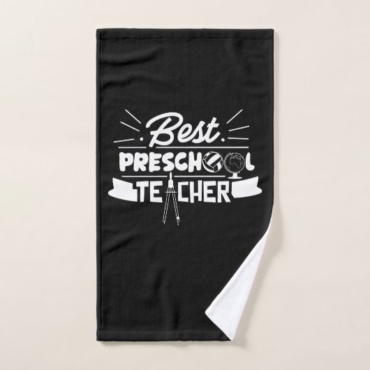 Gifts Teacher | Best Preschool Teacher ハンドタオル (ハンドタオル)