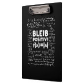 Gifts Teacher | Bleib Positiv Math Teacher クリップボード (左)