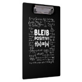 Gifts Teacher | Bleib Positiv Math Teacher クリップボード (右)