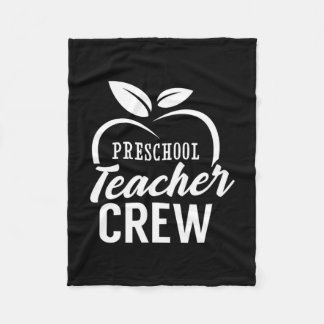Gifts Teacher | Preschool Teacher Crew フリースブランケット