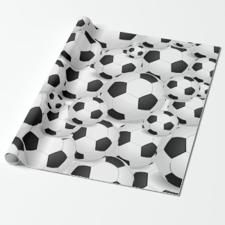 giftwrapをくまなくサッカーボール ラッピングペーパー