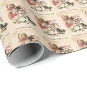 Giftwrap:  子犬を持つビクトリアンな女の子 ラッピングペーパー (ロールコーナー)