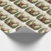 Giftwrap:  常緑の雄鹿 ラッピングペーパー (角)