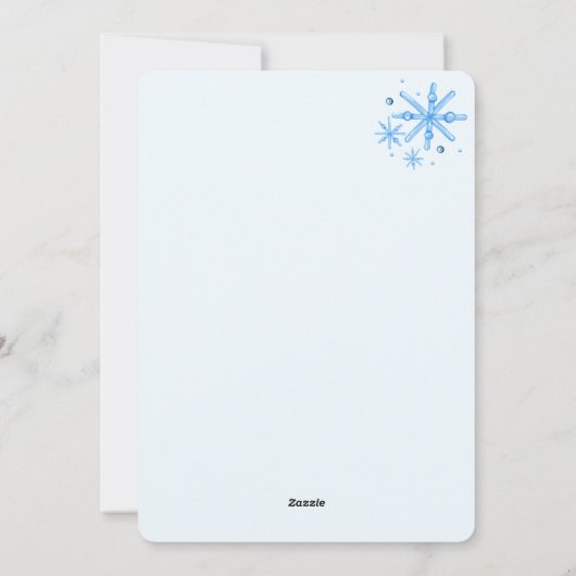 Gifty Time Blue Purple Checkerboard Christmas シーズンカード (裏面)