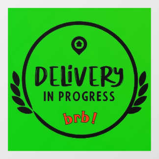 Gigドライバの配信進行中の駐車標識 ウィンドウサイン