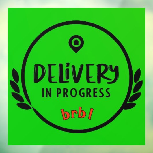 Gigドライバの配信進行中の駐車標識 ウィンドウサイン (シート3)