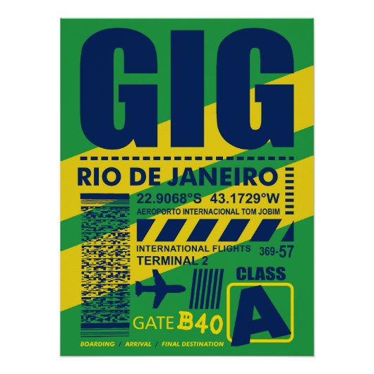 GIGリオデジャネイロエアポート ポスター (正面)