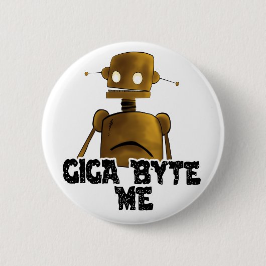 Giga Byte Meボタン 缶バッジ (正面)