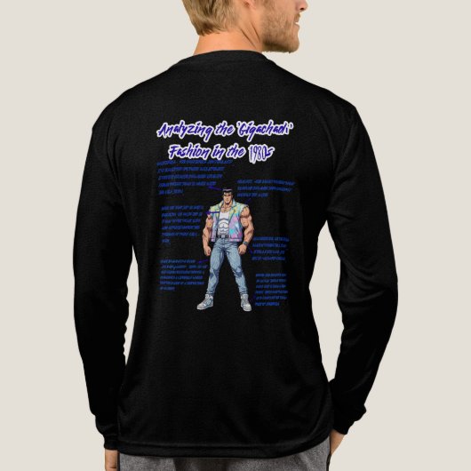 GIGACHAD IN 80S トライブレンドＴシャツ (背面)