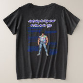 GIGACHAD IN 80S プラスサイズTシャツ (デザイン裏面)
