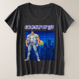 GIGACHAD IN 80S プラスサイズTシャツ