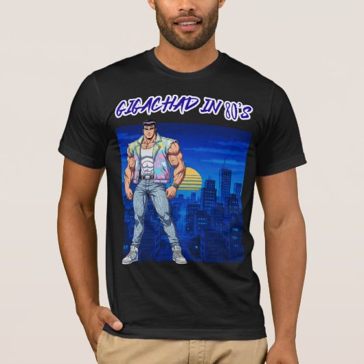 GIGACHAD IN 80S Tシャツ (正面)