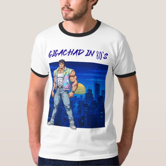 GIGACHAD IN 80S Tシャツ (正面)