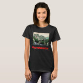 Giganotosaurus Retro rex prehistoric dinosaur Fath Tシャツ (正面フル)