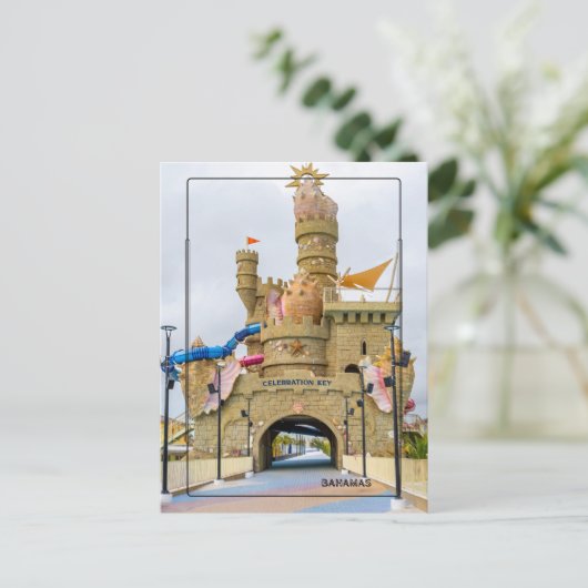 Gigantic Sandcastle – Celebration Key, Grand Baham ポストカード (スタンド正面)