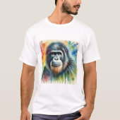 Gigantopithecus blacki 310724AREF142 - Watercolor Tシャツ (正面)
