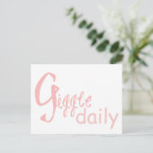 Giggle Dailyはがき ポストカード (スタンド正面)
