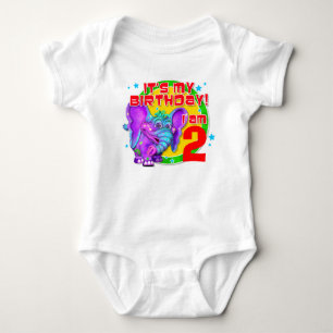 "GiggleBellies"それは私の誕生日です! ベビーボディスーツ