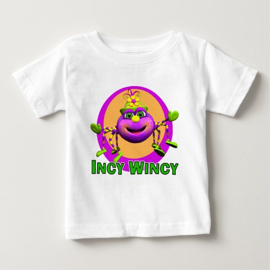 GiggleBellies Incy WIncy Spider ベビーTシャツ (正面)