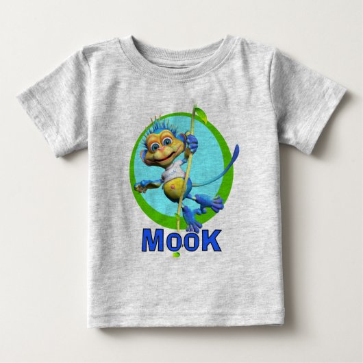 GiggleBellies Mook猿 ベビーTシャツ (正面)