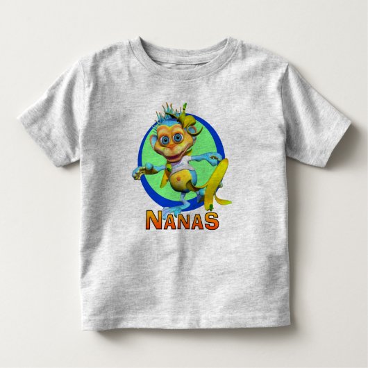 GiggleBellies Nanas猿 トドラーTシャツ (正面)