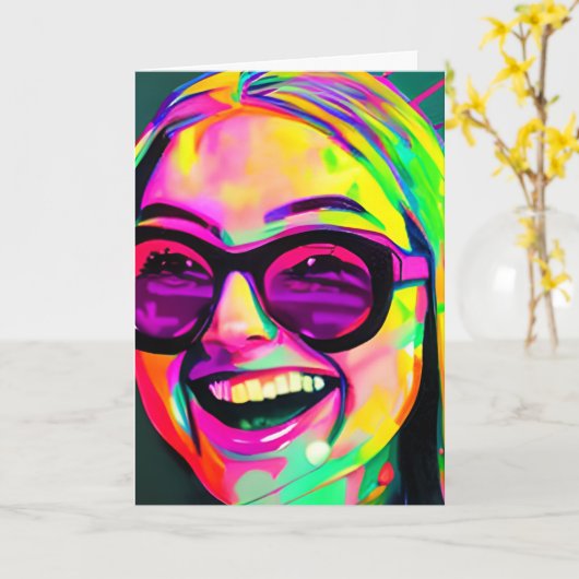 Gigglesに入る |友情 カード (黄色い花)