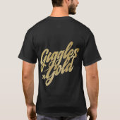 Gigglesの金ゴールド Tシャツ (裏面)