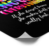 Gigiおもしろい Know Everything Mother's Day絞り染め ポスター (角)