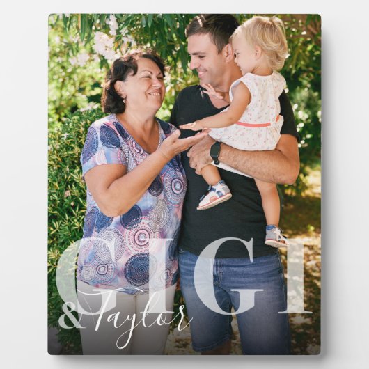 Gigiと孫スクリプト名フォトキープサケ フォトプラーク (正面)