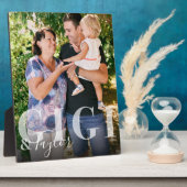 Gigiと孫スクリプト名フォトキープサケ フォトプラーク (側面)