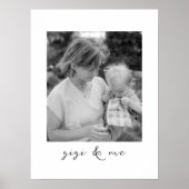 Gigiと私のおばあちゃんパーソナライズされたのための写真ギフト ポスター (正面)