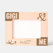 Gigiと私の写真ギフト レーザー彫刻フレーム (正面)