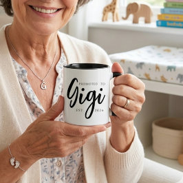 Gigiに昇格 エレガントESTイヤースクリプト マグカップ