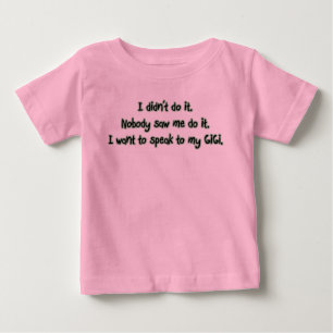 GiGiに話したい ベビーTシャツ
