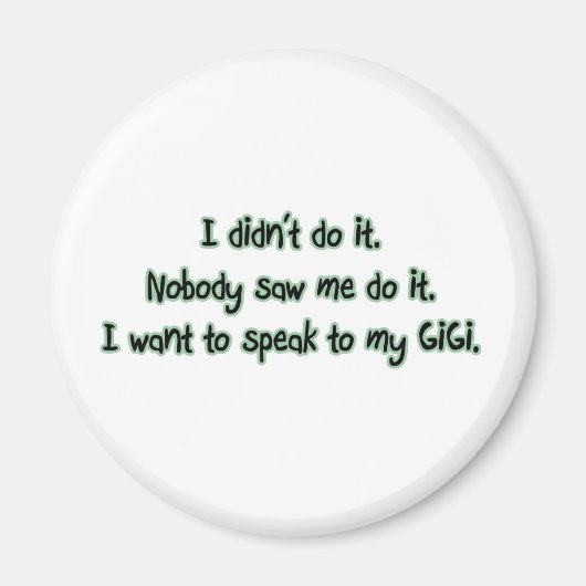 GiGiに話したい マグネット (正面)