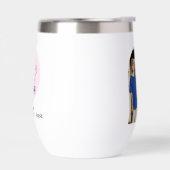 Gigiねえ美しいピンクの家族の写真のウォーターボトル (左面)