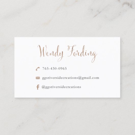 Gigiの川岸の創造 名刺 (裏面)