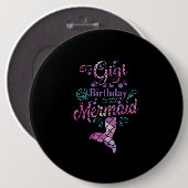 Gigiの誕生日人魚の誕生日パーティマーメイド 缶バッジ (正面&裏面)