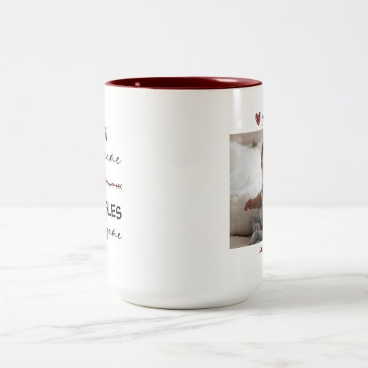 Gigiは私の名前スナグルズは私のゲームフォトギフトである ツートーンマグカップ (中央)