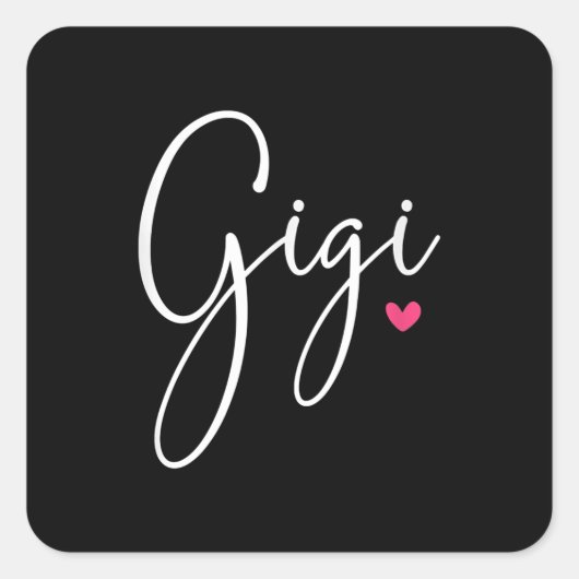 Gigiギフト女性おばあちゃんクリスマスプレゼント孫 スクエアシール (正面)