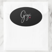 Gigiギフト女性おばあちゃんクリスマスプレゼント孫 楕円形シール (バッグ)