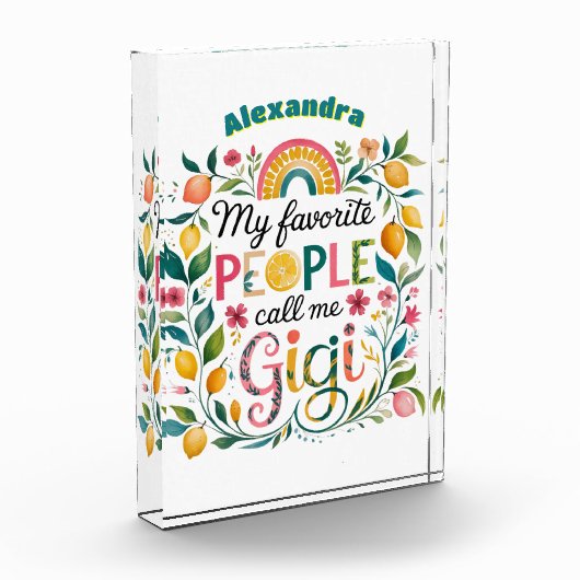 GIGIギフト❤️マザーズ日誕生日 フォトブロック (左)