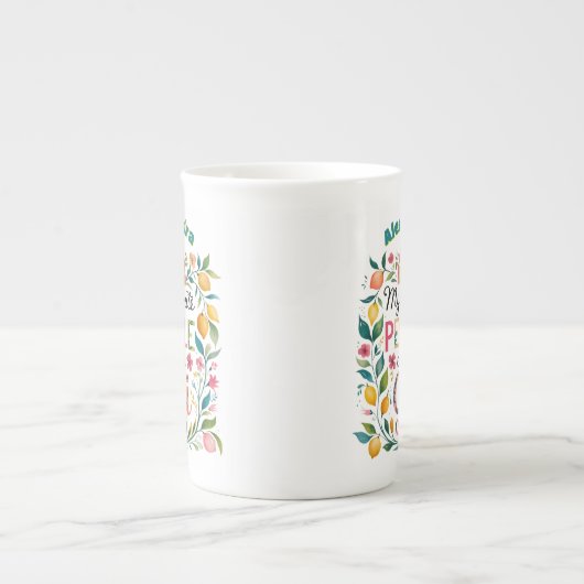 GIGIギフト❤️マザーズ日誕生日 ボーンチャイナマグカップ (正面)