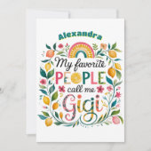 GIGIギフト❤️マザーズ日誕生日 招待状 (正面)