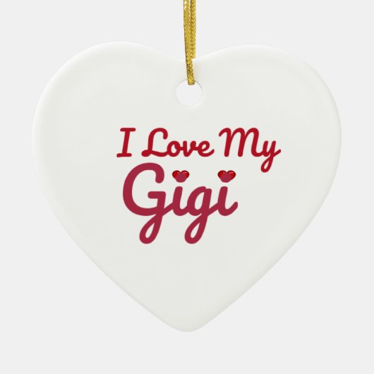 Gigiクリスマスオーナメント – Gigi Gift セラミックオーナメント (正面)