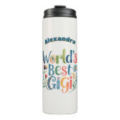 GIGIマザーズパーソナライズされたデイ誕生日クリスマス タンブラー (正面)