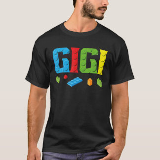 Gigiマスタービルダー建物ブロックファミリ Tシャツ