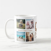 Gigiモード8写真コラージュおばあちゃんヒョウ印刷 コーヒーマグカップ (左)