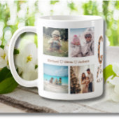 Gigiモード8写真コラージュおばあちゃんヒョウ印刷 コーヒーマグカップ