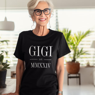 Gigiローマ数字年制定 Tシャツ
